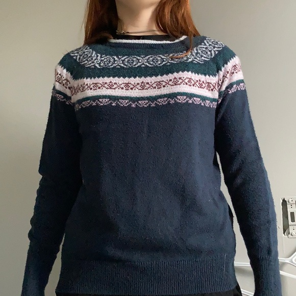 Blue festive sweater - Picture 2 of 2
